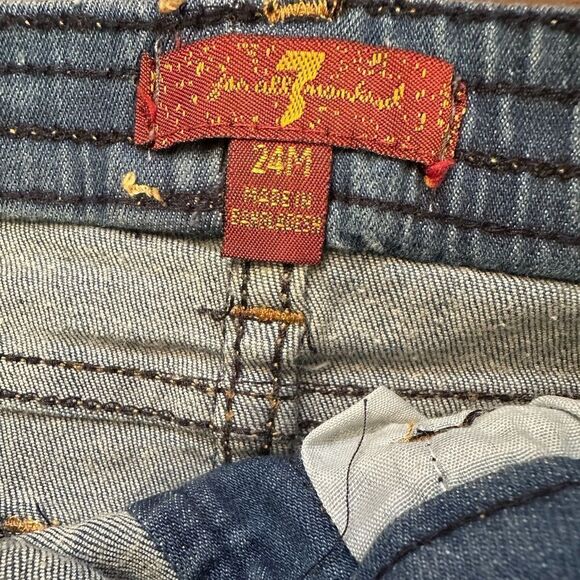 NWT 7 For All Mankind Girls Jeans (24 Months) - Picture 4 of 4